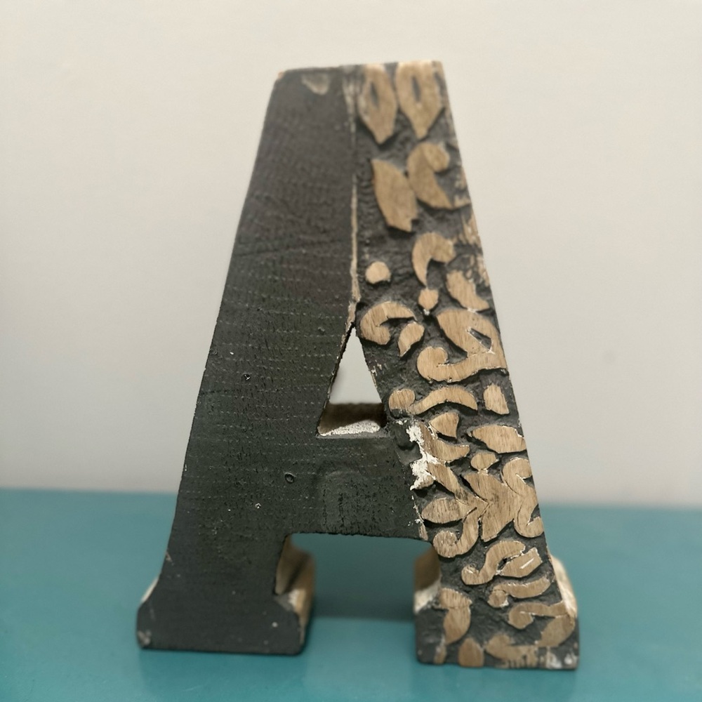 “A” wooden desk or wall decor